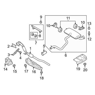 Audi OE - Exhaust System - Exhaust Components (Premium Plus / Prestige)