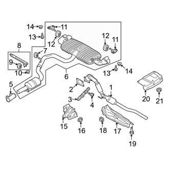 Audi OE - Exhaust System - Exhaust Components
