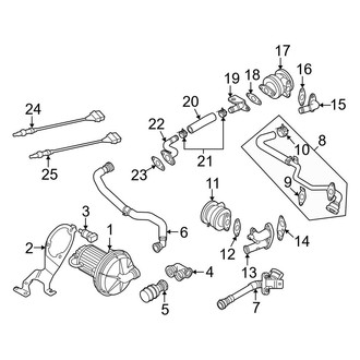 Audi OE - Emission System - Emission Components (Engine Area), (Base 3.2L)