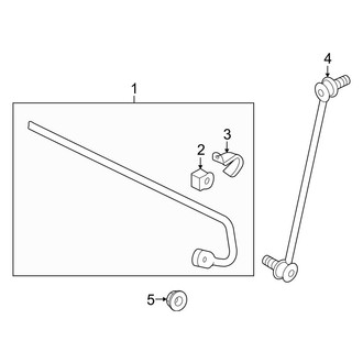 Audi OE - Front Suspension - Stabilizer Bar & Components (Gas)
