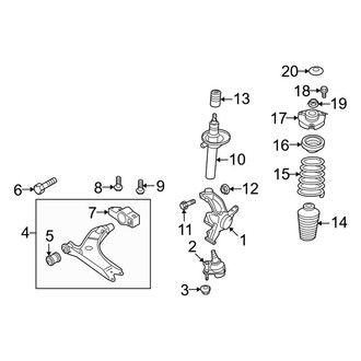 Audi OE - Front Suspension - Suspension Components (3.2L)