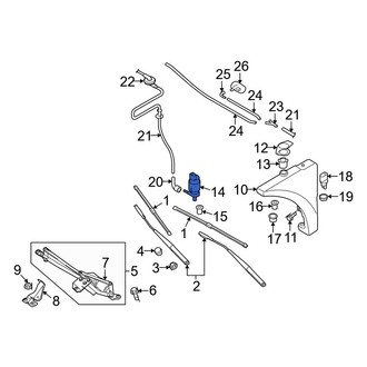 Audi OE - Windshield Washer Pump
