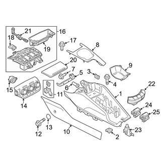 Audi OE - Front Console (Convertible)