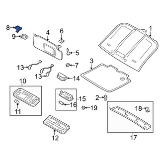 Audi OE - Sun Visor Holder