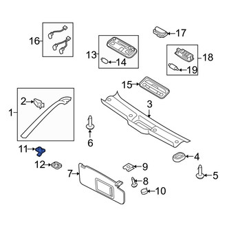 Audi OE - Sun Visor Holder