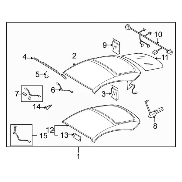 Convertible/Soft Top - Cover & Components