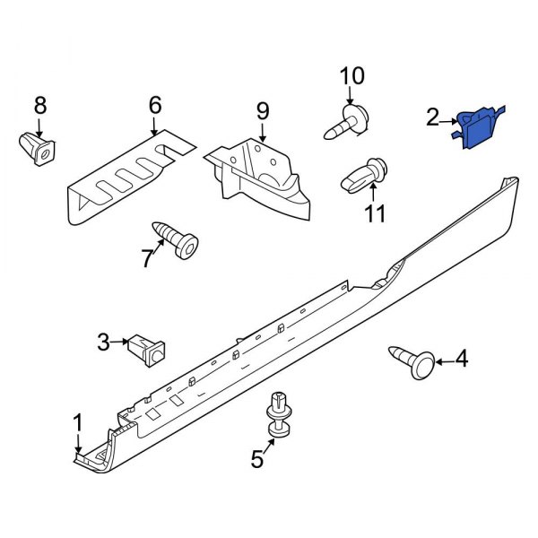 Rocker Panel Molding Clip