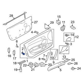 Audi OE - Door Interior Trim Panel Retainer