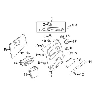 Audi OE - Quarter Panel - Interior Trim (Coupe)