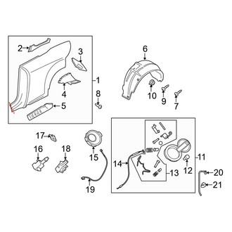 Audi OE - Quarter Panel & Components (Convertible)