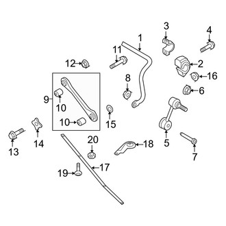 Audi OE - Rear Suspension - Stabilizer Bar & Components