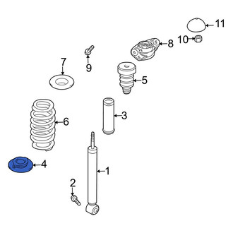 Audi OE - Rear Lower Coil Spring Insulator