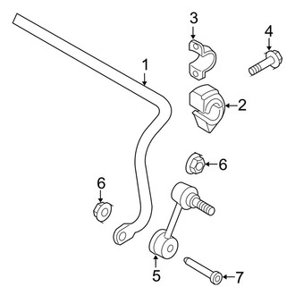 Audi OE - Rear Suspension - Stabilizer Bar