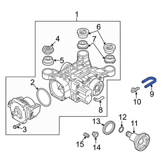 Audi OE - Rear Differential Vent Hose