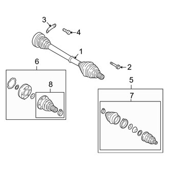 Audi OE - Rear Suspension - Drive Axles