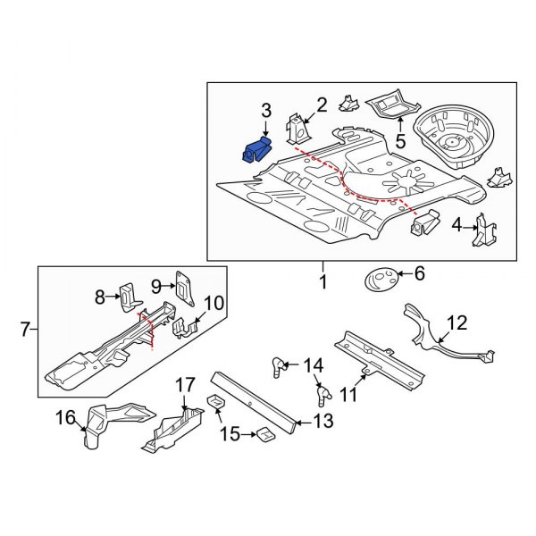 Frame Rail End Bracket