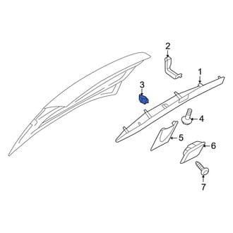 Audi OE - Deck Lid Trim Clip