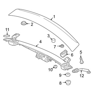 Audi OE - Lift Gate - Spoiler (Type 1), (Coupe)