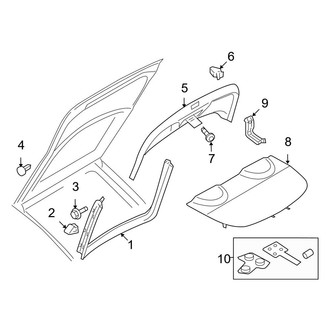 Audi OE - Lift Gate - Interior Trim (Coupe)