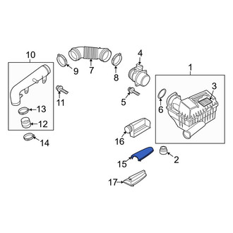 Audi OE - Outer Engine Air Intake Hose
