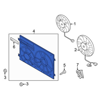 Audi OE - Engine Cooling Fan Shroud