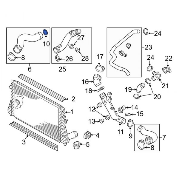 Intercooler Tube Seal