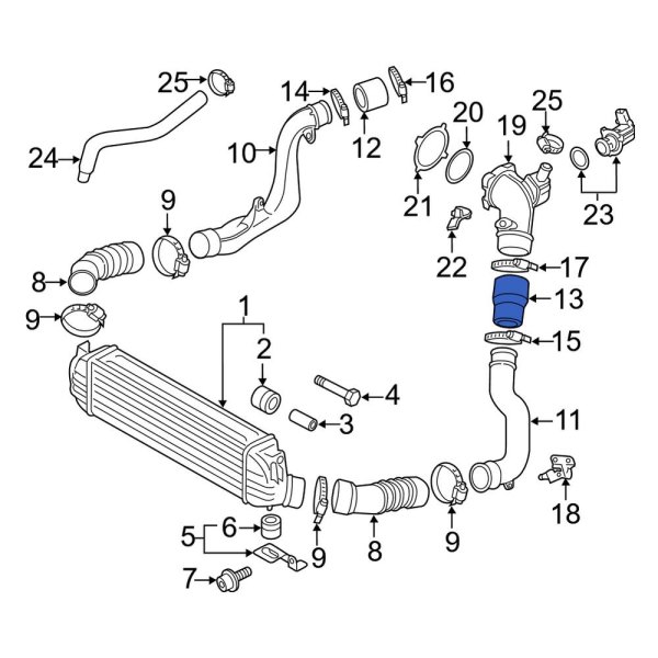 Turbocharger Outlet Tube