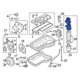 Audi OE - Engine Oil Filter Adapter