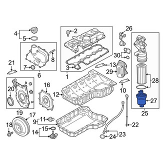 Audi OE - Engine Oil Filter Housing