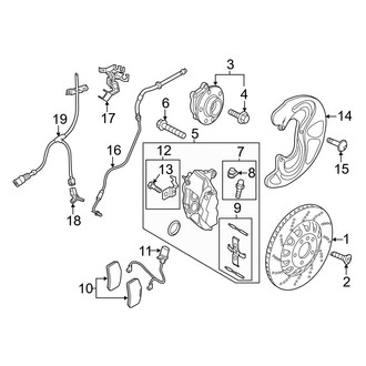 Audi OE - Front Suspension - Brake Components
