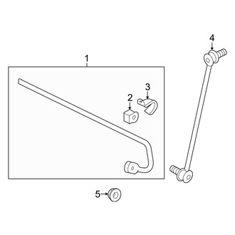 Audi OE - Front Suspension - Stabilizer Bar & Components
