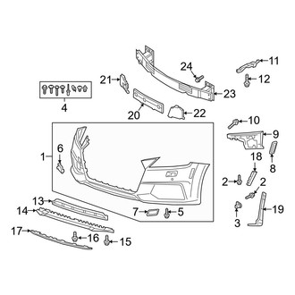 Audi OE - Front Bumper & Grille - Bumper & Components (Covers & Trim)