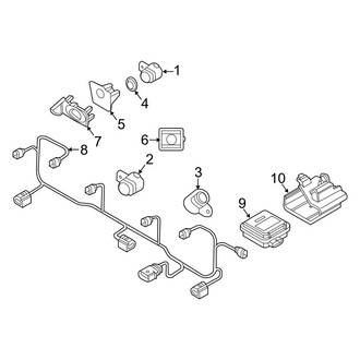 Audi OE - Front Bumper & Grille - Bumper & Components (Sensors & Electrical)