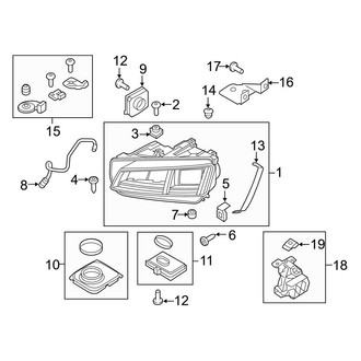 Audi OE - Front Lamps - Headlamp Components