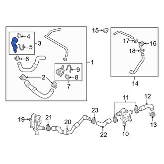 Audi OE - Radiator Coolant Hose Adapter