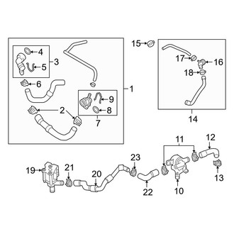 Audi OE - Cooling - Hoses & Lines (Left Side)