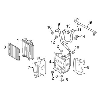 Audi OE - Cooling - Radiator & Components (Auxiliary, Right Side)