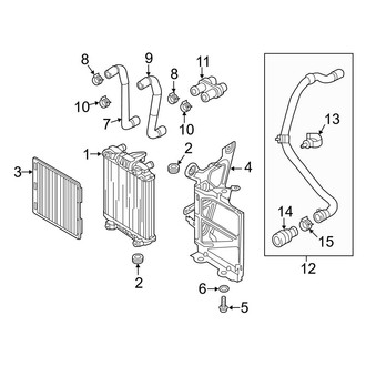 Audi OE - Cooling - Radiator & Components (Auxiliary, Left Side)