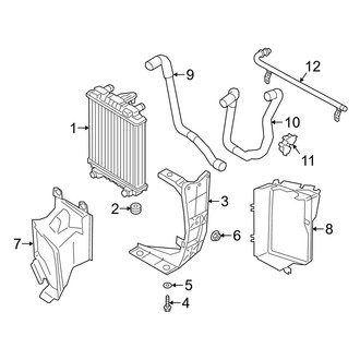 Audi OE - Cooling - Radiator & Components (Auxiliary, Right Side)