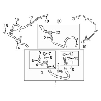 Audi OE - Cooling - Hoses & Lines (Right Side)