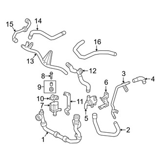 Audi OE - Cooling - Hoses & Lines (Right Side)