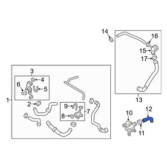 Audi OE - HVAC Heater Hose