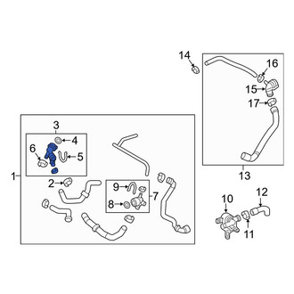 Audi OE - Radiator Coolant Hose Adapter