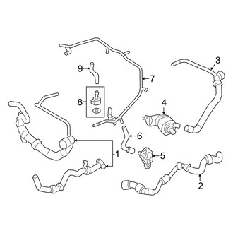 Audi OE - Cooling - Hoses & Lines (Left Side)