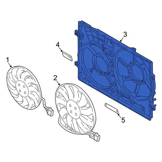 Audi OE - Engine Cooling Fan Shroud