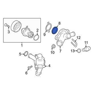 Audi OE - Engine Coolant Water Outlet Seal