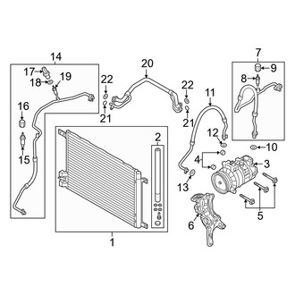 Audi OE - Air Conditioner & Heater - Condenser, Compressor & Lines