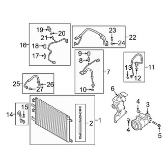 Audi OE - Air Conditioner & Heater - Condenser, Compressor & Lines