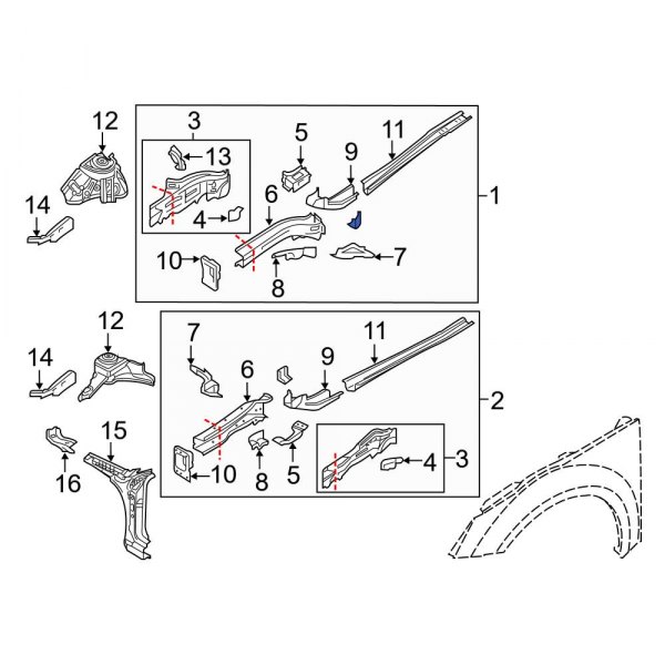 Frame Side Member Assembly