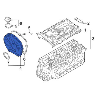 Audi OE - Upper Engine Timing Cover